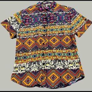 Three Exotic Short Sleeve Button Down Shirts